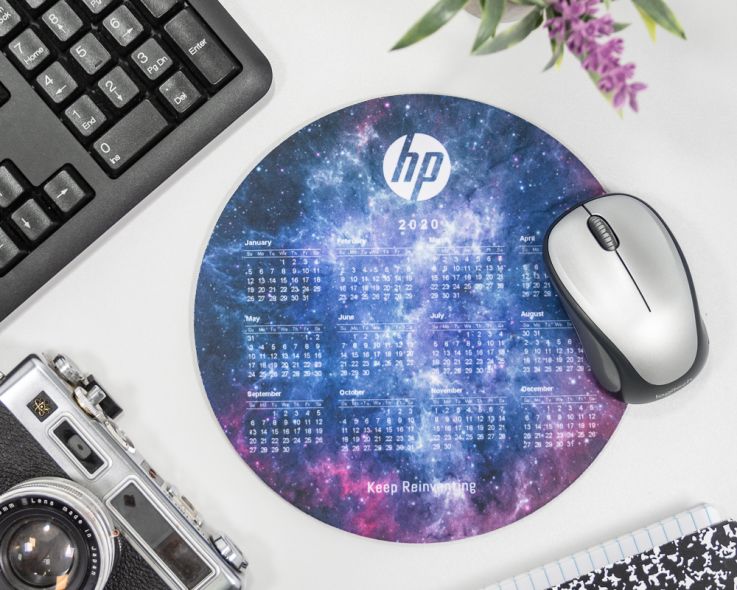 1 - Full Color 2020 Calendar Circle Mouse Pads - Computer Accessories