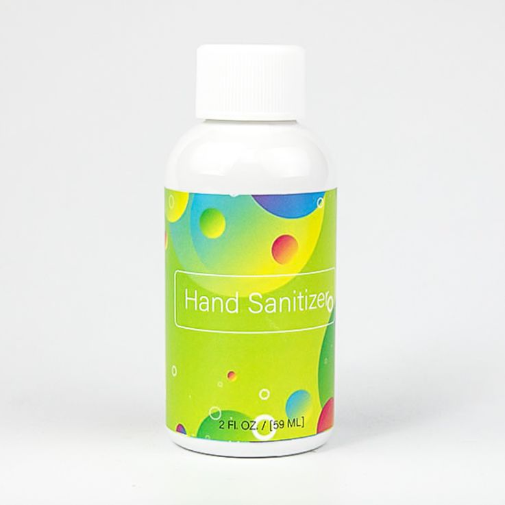 2 Oz Hand Sanitizers with Full Color Custom Label - Soap