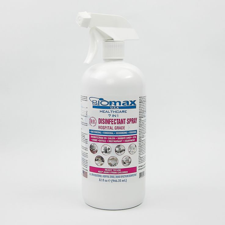 Liquid Disinfectant Solution 32 Oz Made In USA - Safety And Wellness