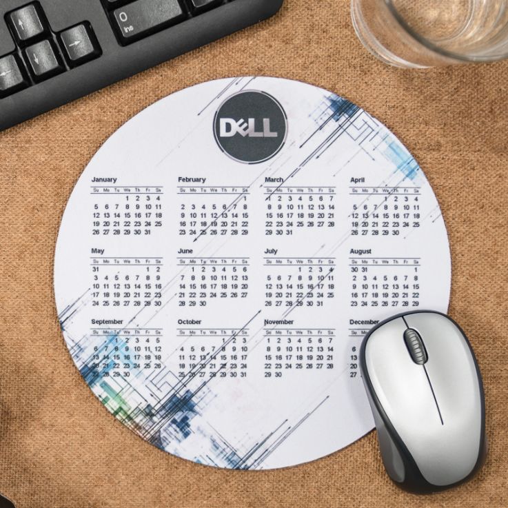 Full Color 2020 Calendar Circle Mouse Pads - Computer Accessories
