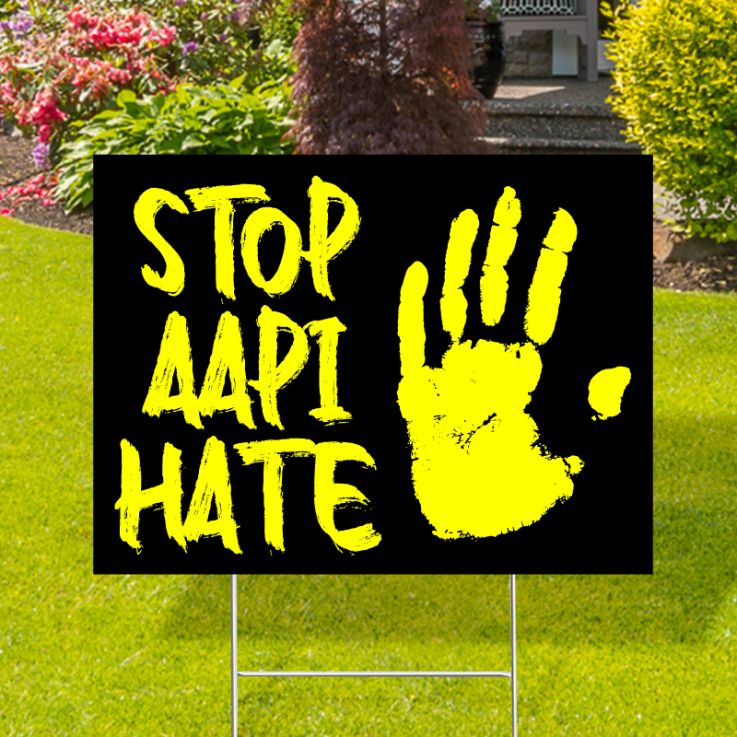Stop AAPI Hate Yard Signs - Violence 