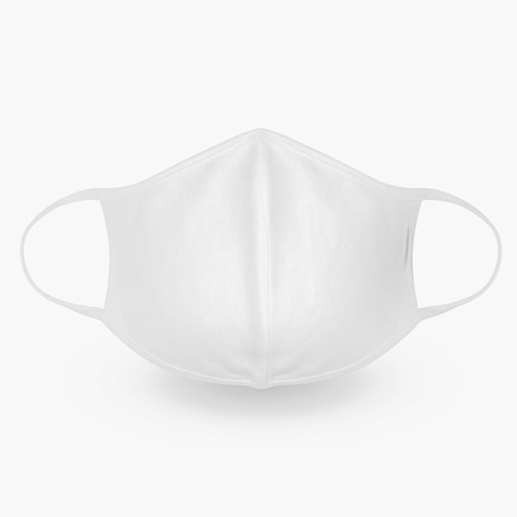 Blank Sublimation Lightweight Fabric Face Masks - Front - Fabric Face Masks