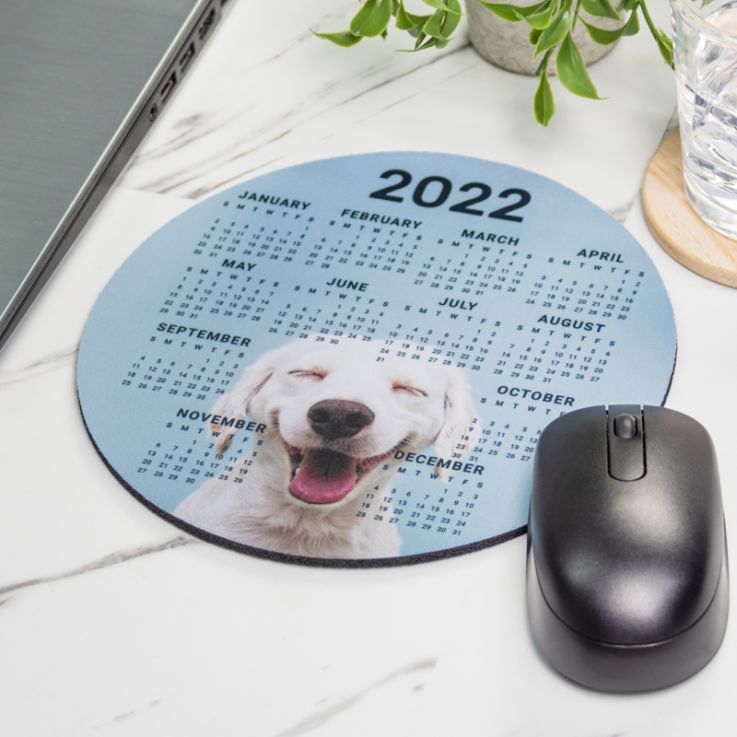 01Full Color 2022 Calendar Circle Mouse Pads - Calendar Custom Made