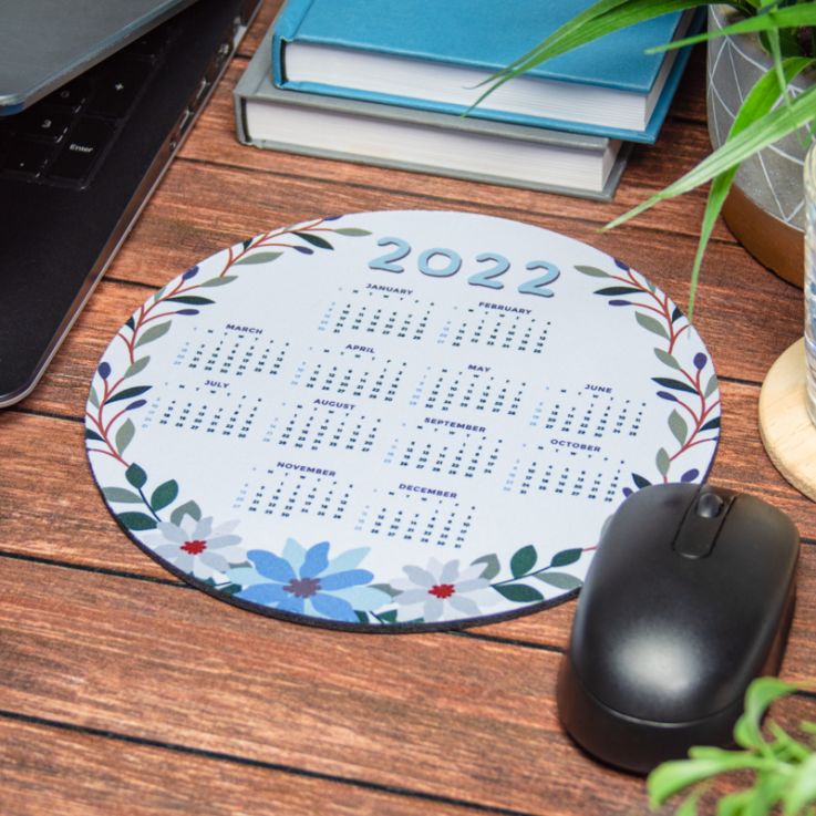 01Full Color 2022 Calendar Circle Mouse Pads - Mouse Pad