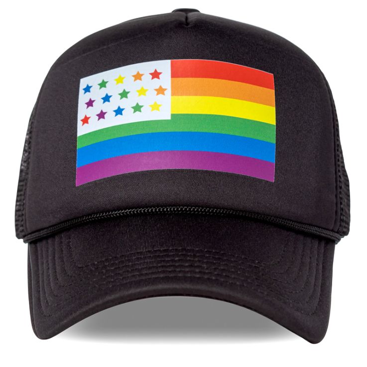 Custom LGBTQ Pride Embroidered Foam Trucker Hats - Trucker