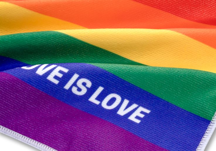 Custom LGBTQ Pride Rally Towels - Outdoors