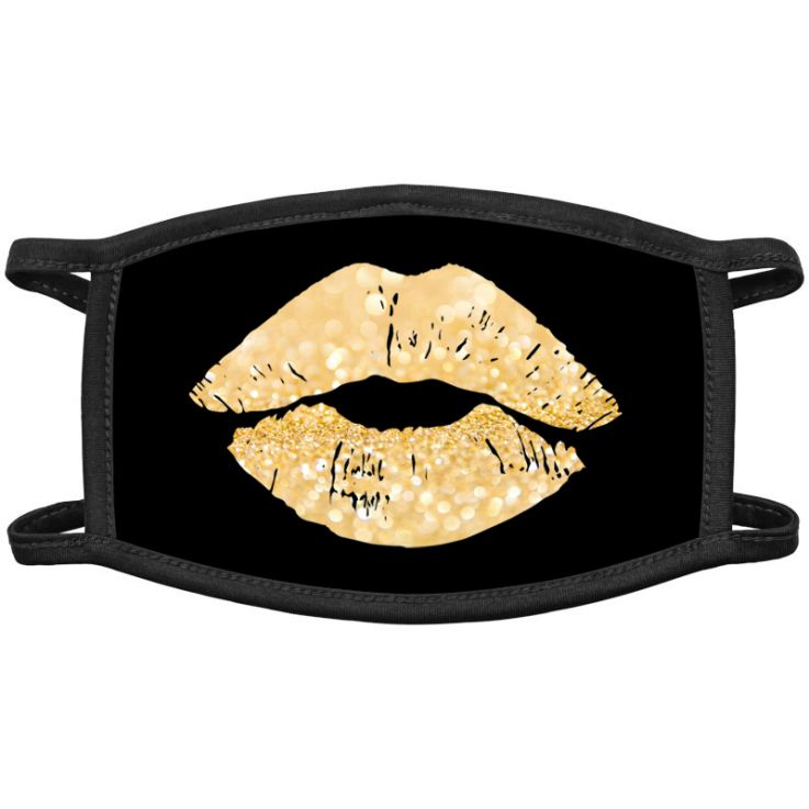 Gold Lips Face Masks - Safety