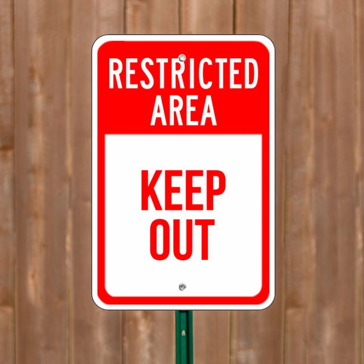Restricted Area - Custom Parking Signs