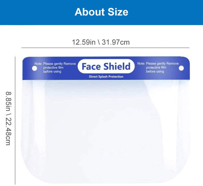 05 Protective Disposable Full Face Shields - Face Masks