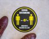 Distance Of 6ft Round Social Distancing Stickers - Social Distancing Stickers