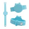 01 Adjustable Hand Sanitizer Dispenser Silicone Wristbands_ Light Blue - 