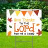 Give Thanks To The Lord White Yard Signs - Thanksgiving