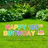 01_Pre-Packaged Happy 100th Birthday Yard Letters - Birthday