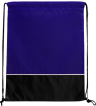 Black - Blue - Drawstring Bags