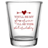 Clear Shot Glass_Red Imprint Color (Pre-Designed Template #115984) - Shot