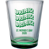 Green Bottom Shot Glass_Green Imprint Color (Pre-Designed Template #116843) - Alcohol