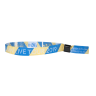 Custom Woven Cloth Wristbands with Flat One-Way Secure Locking - 