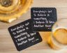 Pulpboard Coasters - 4&quot; Square - Promotional Coasters