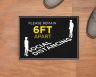 Remain 6ft Apart Social Distancing Stickers - Stay Apart