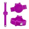 05 Adjustable Hand Sanitizer Dispenser Silicone Wristbands_Purple - 