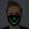 Halloween Smiley Face Glow In The Dark Face Mask - 