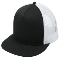 Sport-Tek YP Classics 5-Panel Classic Trucker Mesh Back Cap.