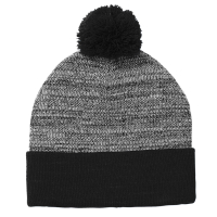 Sport-Tek Heather Pom Pom Beanie