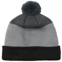 Port Authority Cozy Striped Pom Beanie