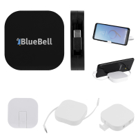 60W RABS Retractable Quick Charging Cable &amp; Phone Stand