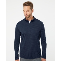 Adidas Men's Lightweight M&eacute;lange Quarter-Zip Pullover - A475
