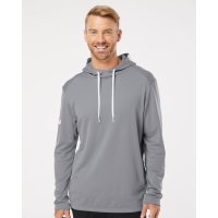 Adidas Men's Textured Mixed Media Midweight Hooded Sweatshirt - A530