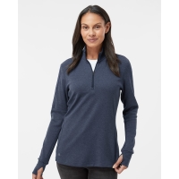 Adidas Women's 3-Stripes Quarter-Zip Sweater Pullover - A555