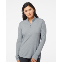 Adidas Women's Lightweight M&eacute;lange Quarter-Zip Pullover - A476