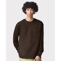 American Apparel Unisex Super Heavyweight Long Sleeve Pocket Tee - 9410