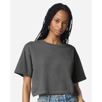 American Apparel Women's Garment-Dyed Heavyweight Cropped Tee - 1302GD