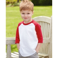 Augusta Sportswear Toddler Three-Quarter Sleeve Baseball Jersey - 422