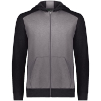 Augusta Sportswear Youth Eco Revive&trade; Three-Season Triblend Fleece Full-Zip Hooded Sweatshirt - 6900
