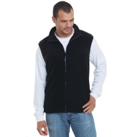 Bayside Men's USA-Made Full-Zip Fleece Vest - 1120
