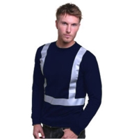 Bayside Men's USA-Made Hi-Visibility Long Sleeve T-Shirt - 3761