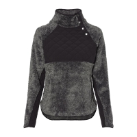 Boxercraft Women's Quilted Fuzzy Fleece Snap Placket Pullover - FZ06