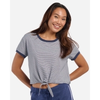 Boxercraft Women's Striped Tie Front T-Shirt - BW2107