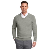 Brooks Brothers Cotton Stretch V-Neck Sweater