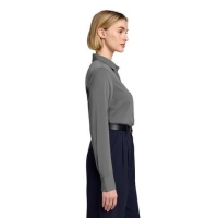 Brooks Brothers Women's Full-Button Satin Blouse