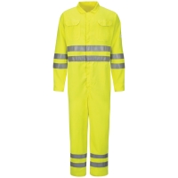Bulwark Men's Hi-Vis Deluxe Coverall With Reflective Trim - CoolTouch&reg; 2 - 7 Oz. - CMD8