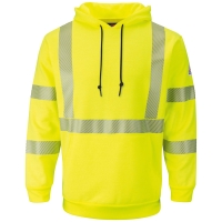 Bulwark Men's Hi-Visibility Hooded Sweatshirt - SMH4