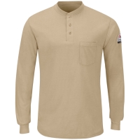 Bulwark Men's Long Sleeve Henley - SML8