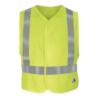Bulwark Men's Men's Hi-Visibility Flame-Resistant Safety Vest - VMV4HV