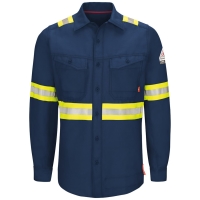Bulwark Men's Tall IQ Series&reg; Endurance Enhanced-Vis Work Shirt - QS40ET