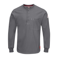 Bulwark Men's Tall IQ Series&reg; Plus Long Sleeve Henley - QT40T