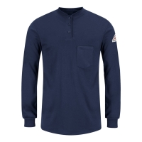 Bulwark Women's Long Sleeve Tagless Henley Shirt - SEL3